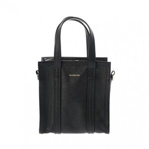 BALENCIAGA Bazaar Shopper XXS Black Calfskin Handbag